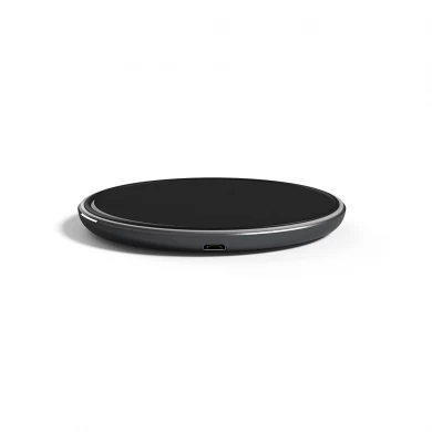 Amazon Best Sale Glossy Surface Design Fast Wireless Charger Pad for iPhone XS/XR/8/8 Plus and Samsung Galaxy S9/S8/S7 and All Qi-enabled Devices with Breathing Light Function (MH-D16)