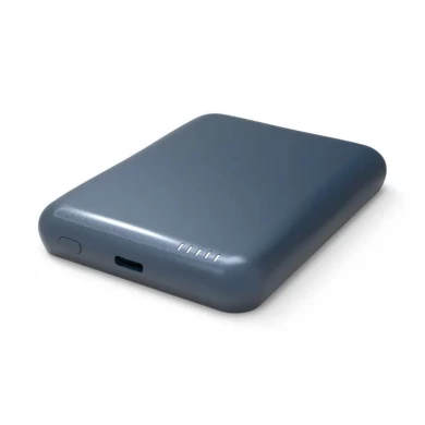Ultra-fino 5000mAh Magnetic 15W Magsafe Wireless Charging Power Bank com spray de óleo UV e carregamento rápido USB-C PD (MH-P20)
