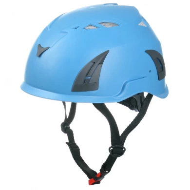 ABS rock climbing rescue safety helmet with headlamp clips