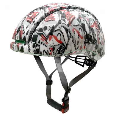 New arrival bicycle helmet with removable rain cover & visor