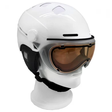 2017 nouvelles capacités fortes sur toutes sortes de casque, casque de ski avec des lunettes