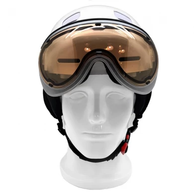 2017 en yeni güçlü yetenekleri kask, her türlü üzerinde kayak kask ile koruyucu gözlük