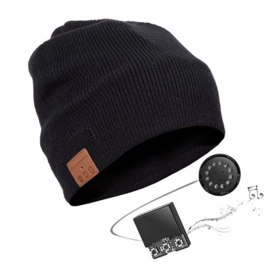 Bluetooth 5.0の暖かいビーニー帽子とハンドフリーの通話とハイファイサウンドを楽しむ