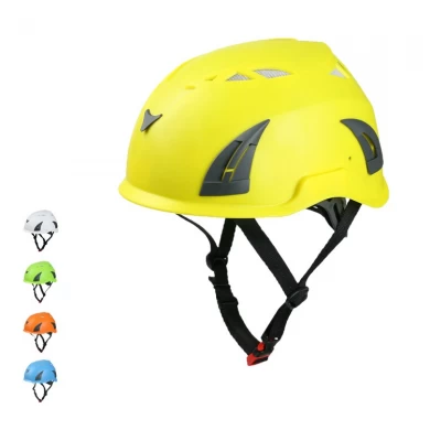 AU-M02 direct factory price for CE EN 12492 approval offshore oil gas climbing PPE safety helmet with led headlamp
