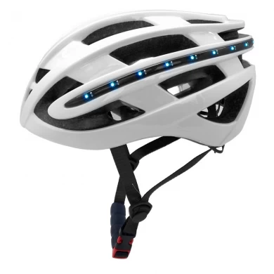 Aurora R & D NUEVO Casco de bicicleta LED LIGHT LED con batería de calidad Li-Polímero de alta capacidad AU-R6