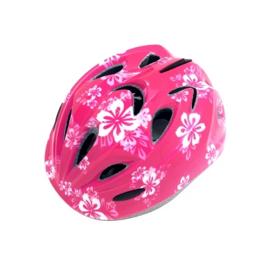 女の子のバイクのヘルメット、AU C03 の女の子のかわいいピンク色のヘルメット