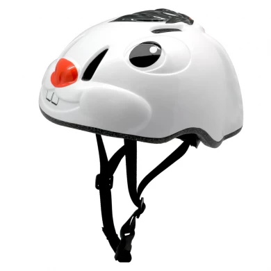 CE certified 3D animals children bike helmet, Factory kids bicycle helmet with LED light