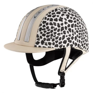 CE english riding helmets, kylin equestrian helmet with suede cover AU-H01