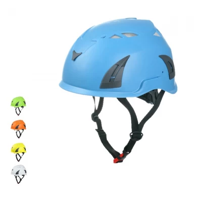 China Manufacturer EN12492 Certificate Rock Climbing Helmet With Silver Plated Visor AU-M02