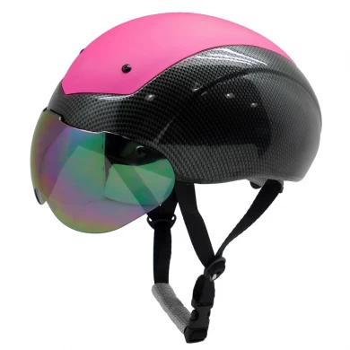 Пользовательские ASTM шумозащитные аэро шорт-трек катание на коньках шлем с крышкой ПК верхнего AU-L002