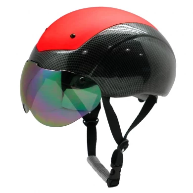 Custom ASTM approved aero short track speed protection skating helmet with top PC cover AU-L002