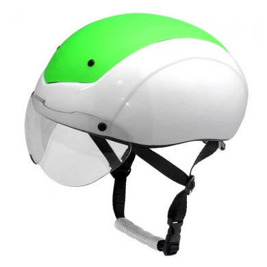 Custom ASTM approved aero short track speed protection skating helmet with top PC cover AU-L002