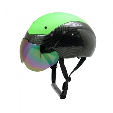 Пользовательские ASTM шумозащитные аэро шорт-трек катание на коньках шлем с крышкой ПК верхнего AU-L002