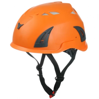 Customized Europe style safety EPS climbing helmet with LED headlight