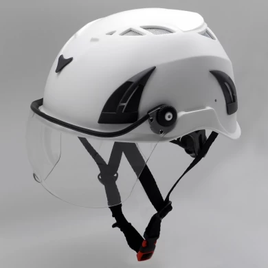 CE와 주문을 받아서 여러 가지 빛깔 ABS 쉘 석유 화학 정유 노동자 안전 헬멧 AU-M02와 바이저 승인