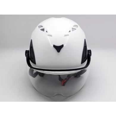 CE와 주문을 받아서 여러 가지 빛깔 ABS 쉘 석유 화학 정유 노동자 안전 헬멧 AU-M02와 바이저 승인