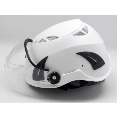 Customized Multicolored ABS Shell Petrochemical Refinery Worker PPE Safety Helmet AU-M02 With Visor with CE approved