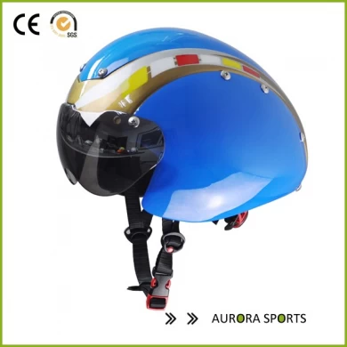 EPS TT Bike Helm mit Brille, Short-Tail Time Trial Fahrrad Helm, TT Aero Track Cycling Helm