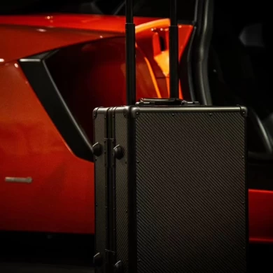 Fabrika kaynağı karbon fiber bavul karbon fiber tarafından yapılan high-end bagaj taşıyıcı