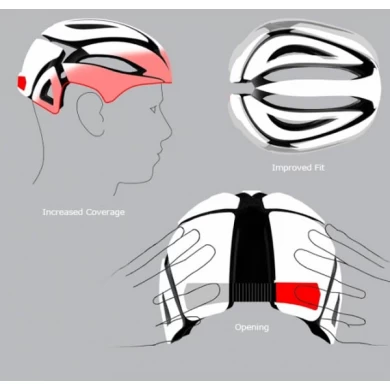 Nouveaux Sleek Baseball Batting Helmet Baseball Casques R & D avec CE approuvé