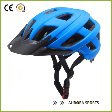 New design inmold outdoor beautiful mountain bicycle helmet with visor for adult
