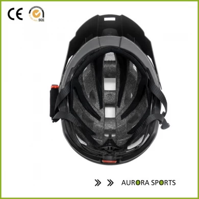 Nuovo design inmold all'aperto bella casco bicicletta della montagna con visiera per adulti