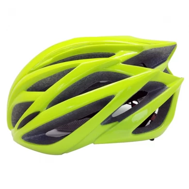 Yeni floresan yeşil profesyonel bisiklet kask özelleştirmek, yetişkin havalı bisiklet sürme kask