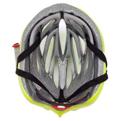 新しい蛍光緑のプロのカスタムサイクリングヘルメット、アダルトクールな自転車ヘルメットに乗る