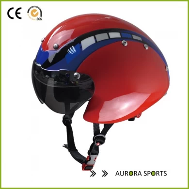 Professional time trial track biking helmet with goggles AU-T01
