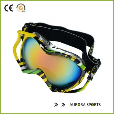 QF-S733 Volt Cross-country brýle, černé pruhy rám, Vermillion Lens