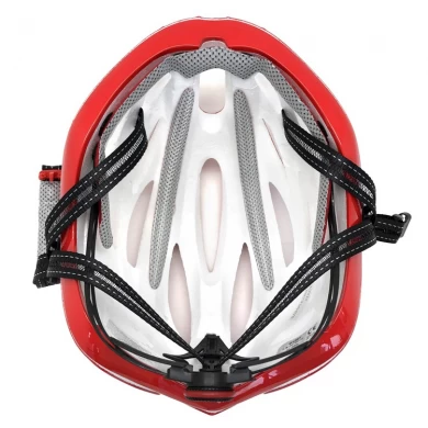 Streamlined lightweight durable bike helmet with moisture absorbing and sweat releasing liners