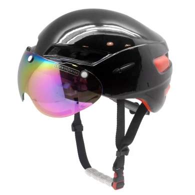 drôles casques TT à vélo avec aimant visière, casque de vélo aérodynamique critiques AU-T02