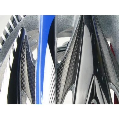 Yüksek kaliteli karbon fiber kask, karbon fiber parçalar ile bisiklet kaskı