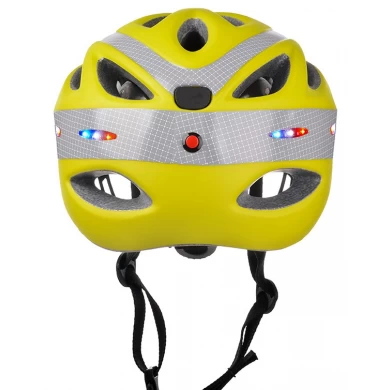 モールドバイクヘルメットリアライト、ライトが内蔵されたサイクルヘルメットAU-L01