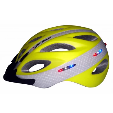 in-mold bike helmet rear light, cycle helmets with built in lights AU-L01