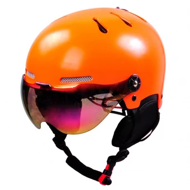中国のバイザー、ABSシェルスノーヘルメットの工場を持つ多機能のスキーヘルメット、中国スキーヘルメットサプライヤー