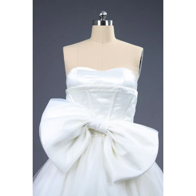 Vestido de baile vestido de noiva vestido de festa de casamento namorada tule com bowknot