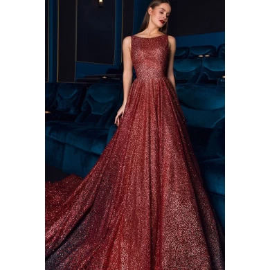 Frezowanie suknia wieczorowa 2019 Suknie z długim rękawem Mermaid Luxury Wedding Party Odzież