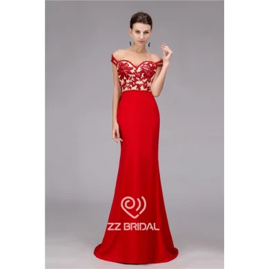 China spaghetti strap sweetheart neckline backless beaded sequined mermaid long evening dress