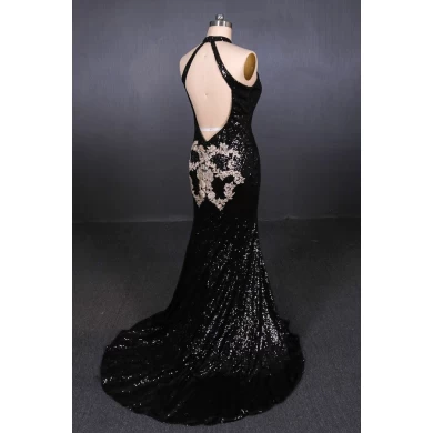 Floor Length mermaid evening gown Maxi Formal Party Prom Dresses Black
