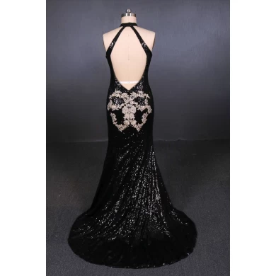 Floor Length mermaid evening gown Maxi Formal Party Prom Dresses Black