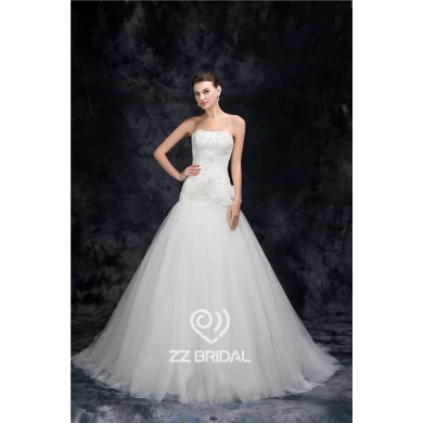 Voll Mieder Meerjungfrau Stil in China Spitze appliqued Hochzeitskleid Herstellers