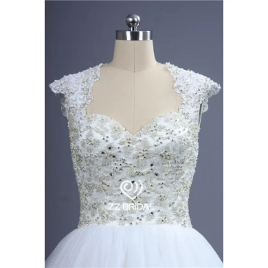 High-end del manicotto della protezione merletto in rilievo abito da sposa -up principessa made in China
