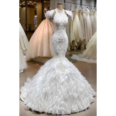 Latest Design Luxury Mermaid Sexy Long Train Vestido De Novia wedding dress ball gown