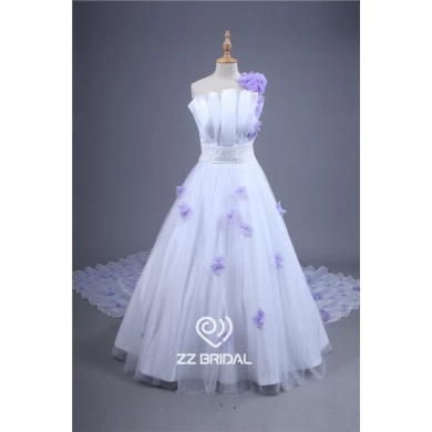 Последние бисером платок с фиолетовыми цветами ручной работы невесты платье с поставщиком