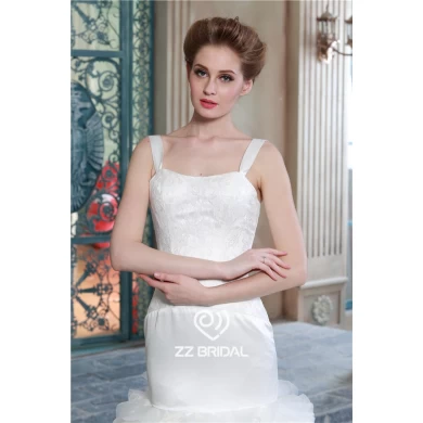 Neuesten Design-Isolationsschlauchbügel Organza überlagerte Meerjungfrau Hochzeitskleid mit Schleppe China
