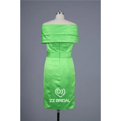 Piękny zielony Długość osłony kolan sukienka wieczór z dostawcą bowknot