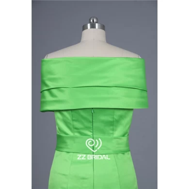Lovely sheath green knee length short evening dress with bowknot supplier