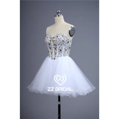 Mini saia corpete cheio de diamantes frisado lace-up bonito vestido da menina China