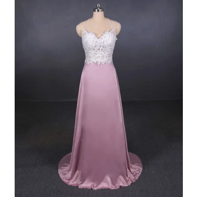 新设计正式礼服串珠婚纱礼服制造商A线2合1新娘礼服